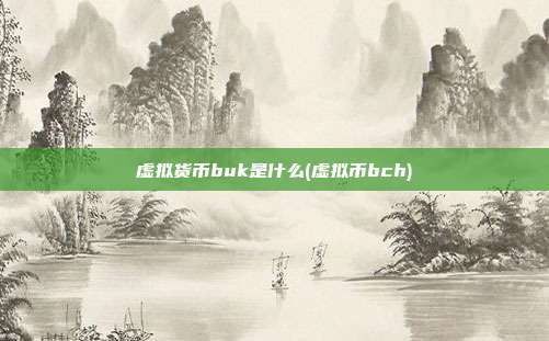 虚拟货币buk是什么(虚拟币bch)