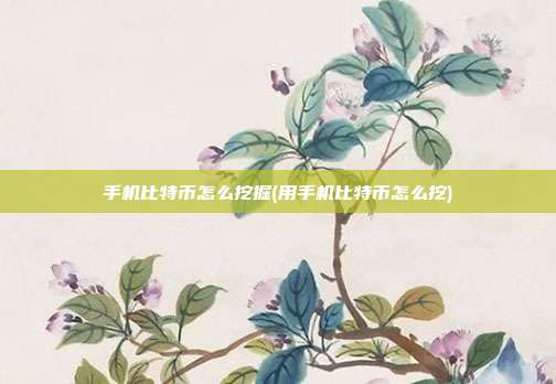 手机比特币怎么挖掘(用手机比特币怎么挖)