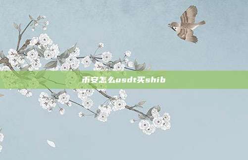 币安怎么usdt买shib