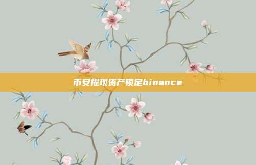 币安提现资产锁定binance