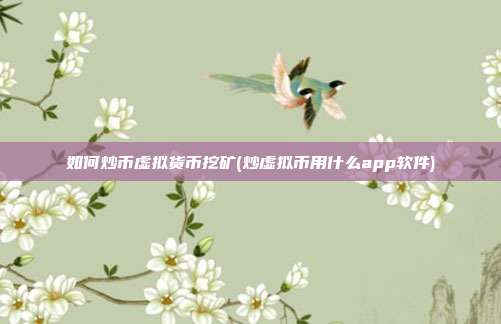 如何炒币虚拟货币挖矿(炒虚拟币用什么app软件)