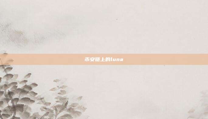 币安链上的luna