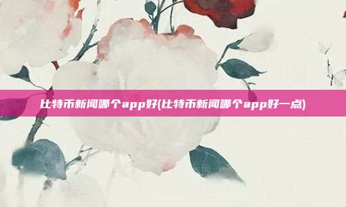 比特币新闻哪个app好(比特币新闻哪个app好一点)