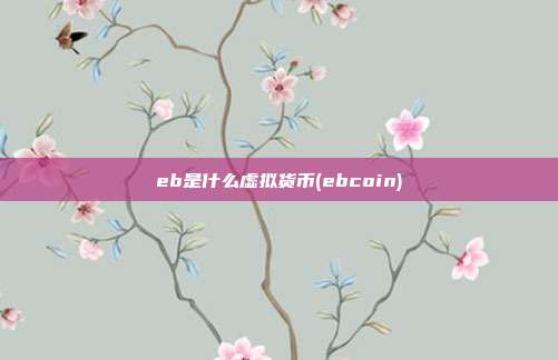 eb是什么虚拟货币(ebcoin)