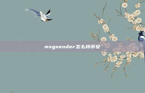 msgsender怎么转币安